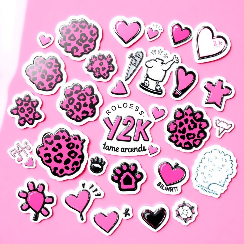 Y2K Sticker & Clip Art Pack